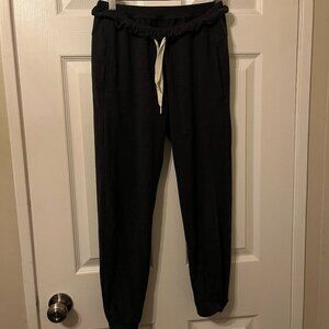 Lululemon Gray Drawstring Pull On Jogger Sweatpants 4 Detailed Waistband Pockets